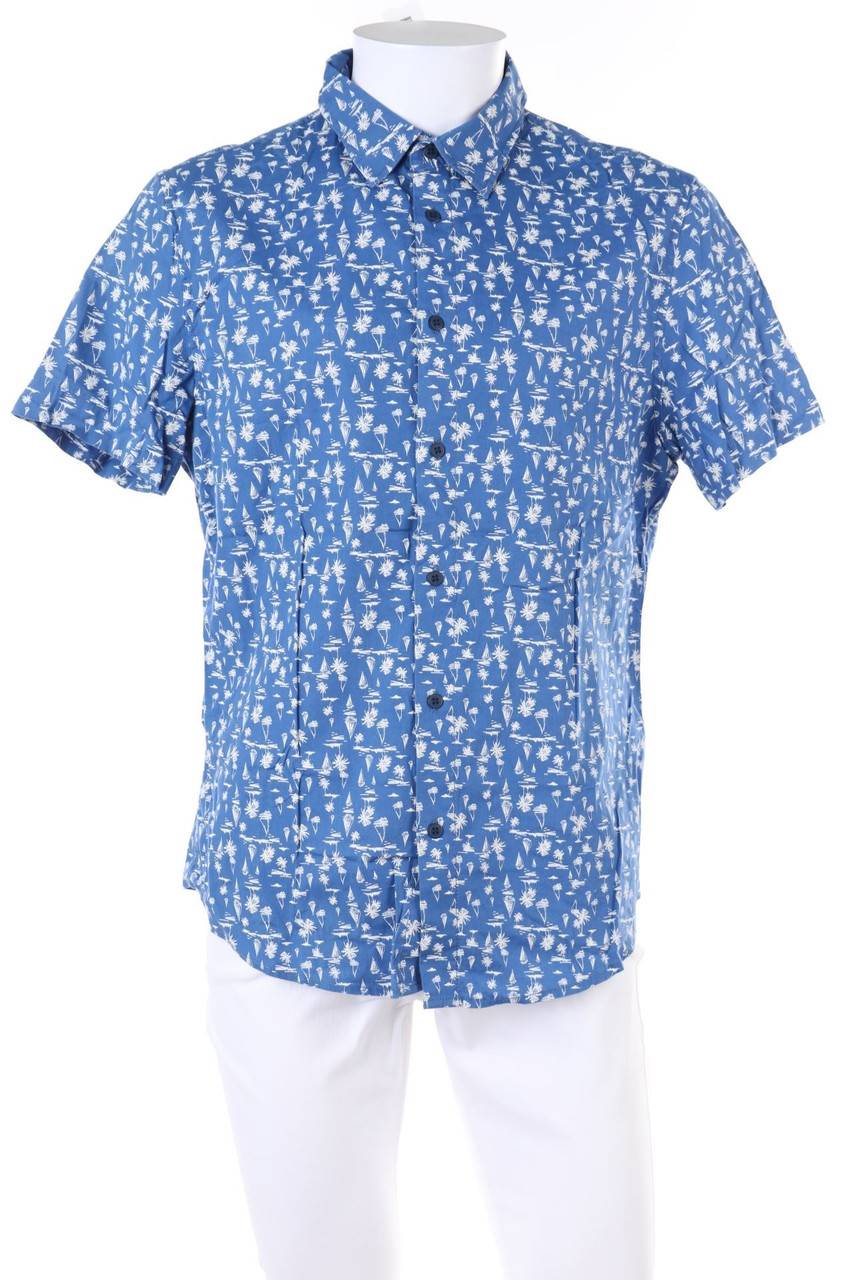 Carou Angelo Litrico C&A Print-Kurzarm-Hemd aus Baumwolle