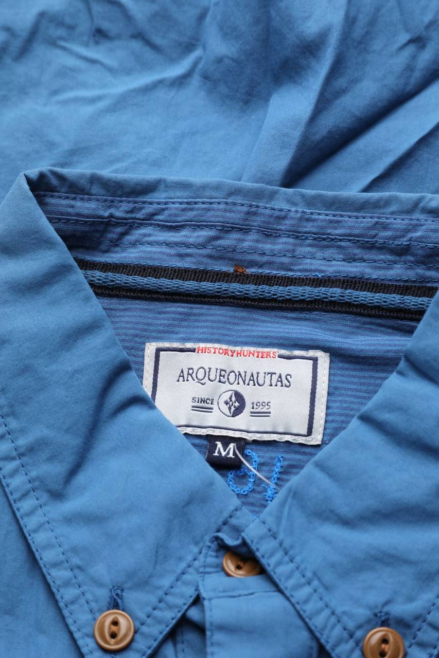 Carou ARQUEONAUTAS Button-down-Hemd Mit Krempel-Ärmeln