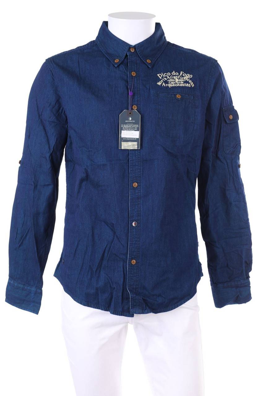 Carou ARQUEONAUTAS Button-down-Hemd mit Logo-Stickerei
