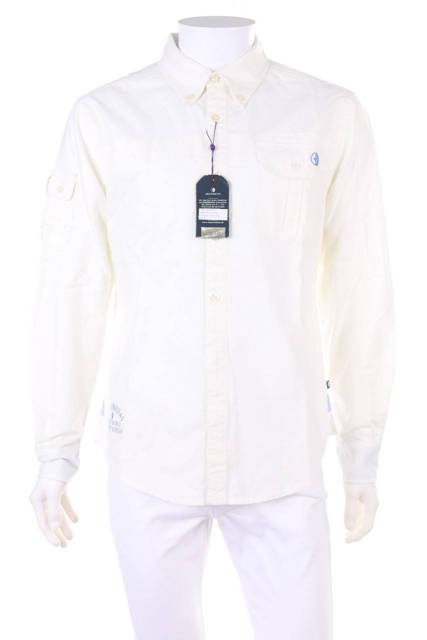 Carou ARQUEONAUTAS Button-down-Hemd mit Logo-Stickerei