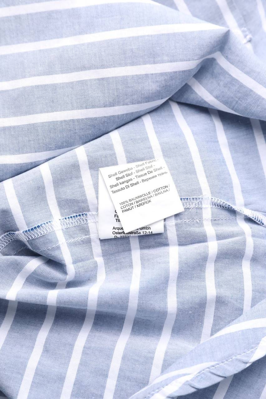 Carou ARQUEONAUTAS Gestreiftes Button-down-Hemd Mit Logo-Print