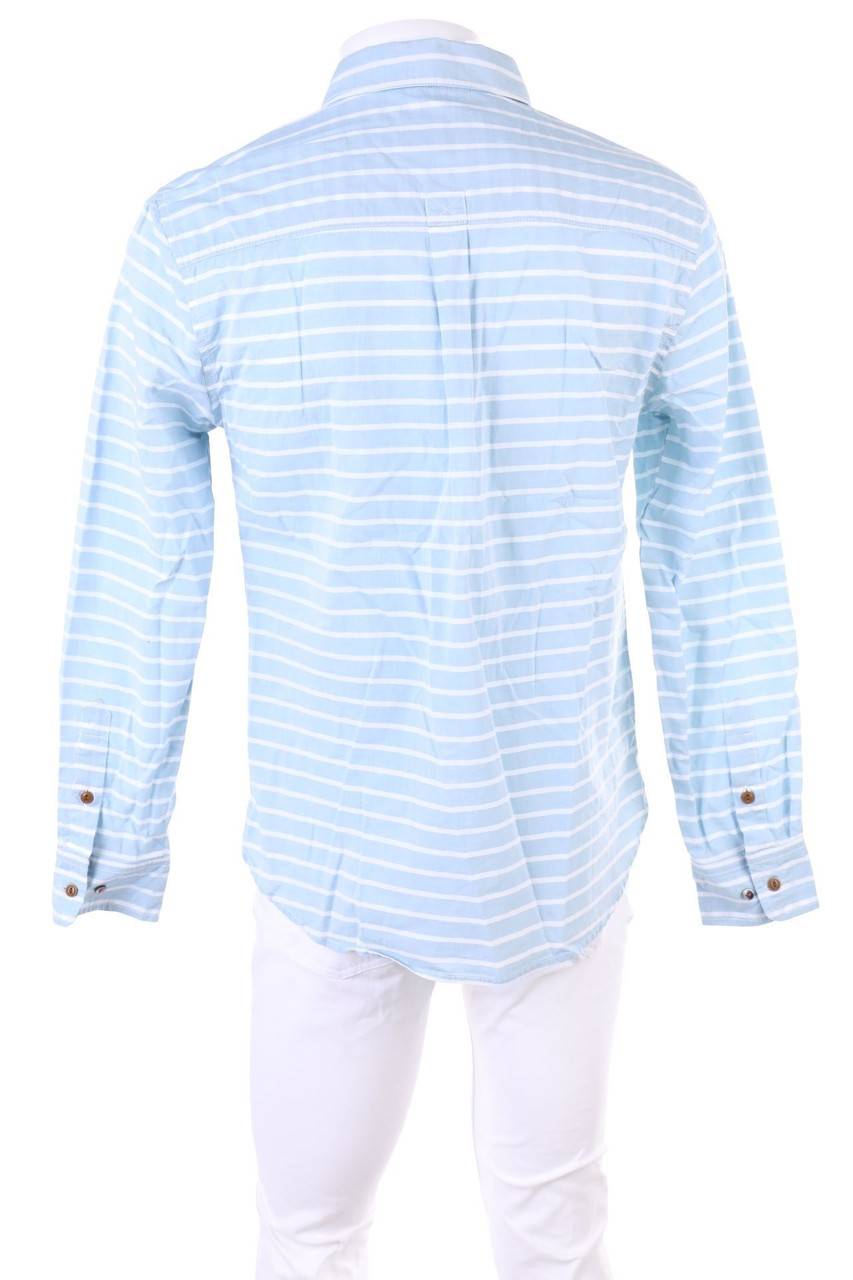 Carou ARQUEONAUTAS Gestreiftes Button-down-Hemd Mit Logo-Print