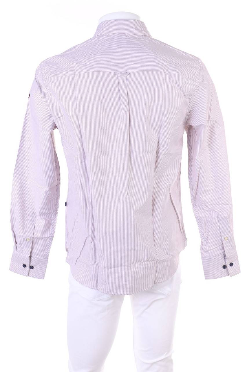 Carou ARQUEONAUTAS Gestreiftes Button-down-Hemd Mit Logo-Stickerei