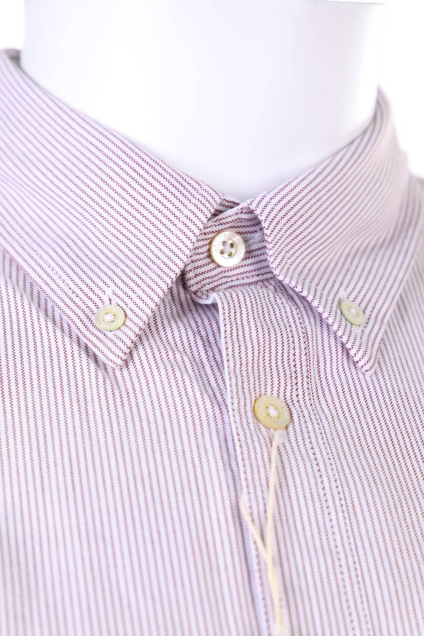 Carou ARQUEONAUTAS Gestreiftes Button-down-Hemd Mit Logo-Stickerei