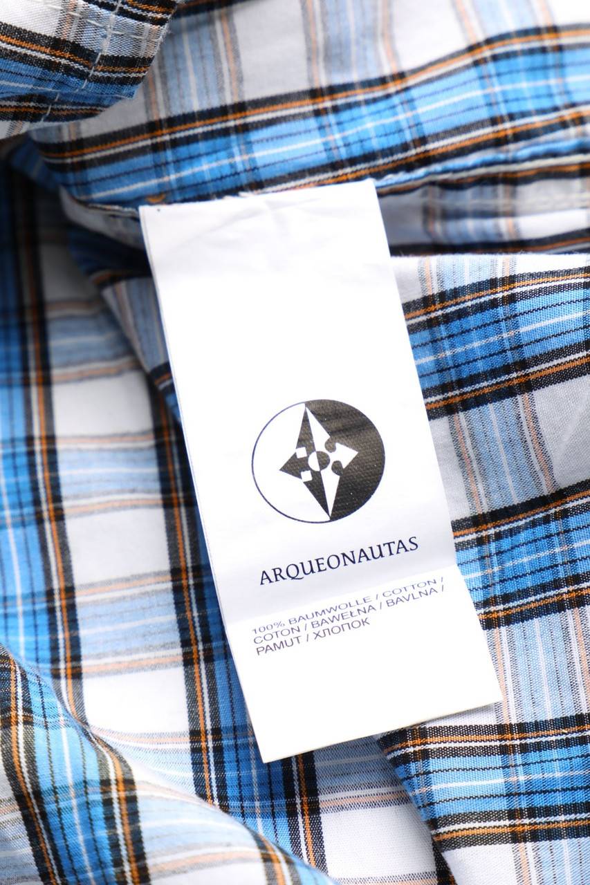 Carou ARQUEONAUTAS Kariertes Button-down-Hemd Mit Logo-Patch
