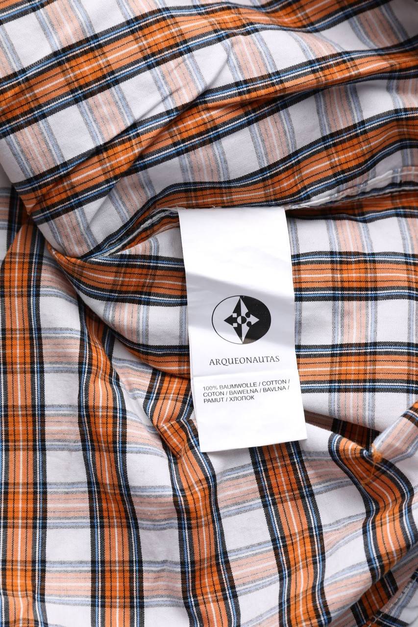 Carou ARQUEONAUTAS Kariertes Button-down-Hemd Mit Logo-Patch