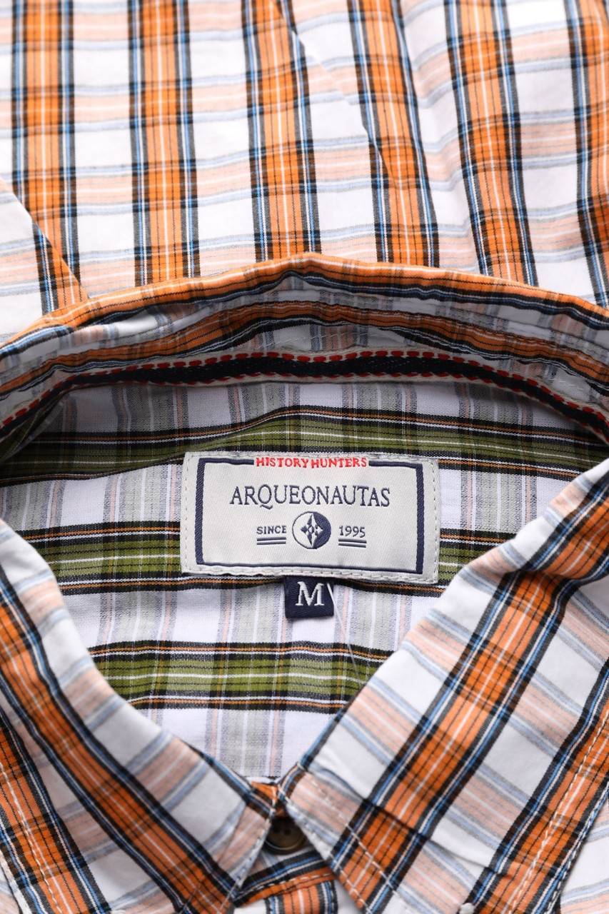 Carou ARQUEONAUTAS Kariertes Button-down-Hemd Mit Logo-Patch