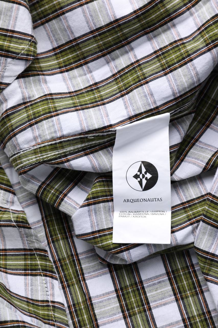 Carou ARQUEONAUTAS Kariertes Button-down-Hemd Mit Logo-Patch