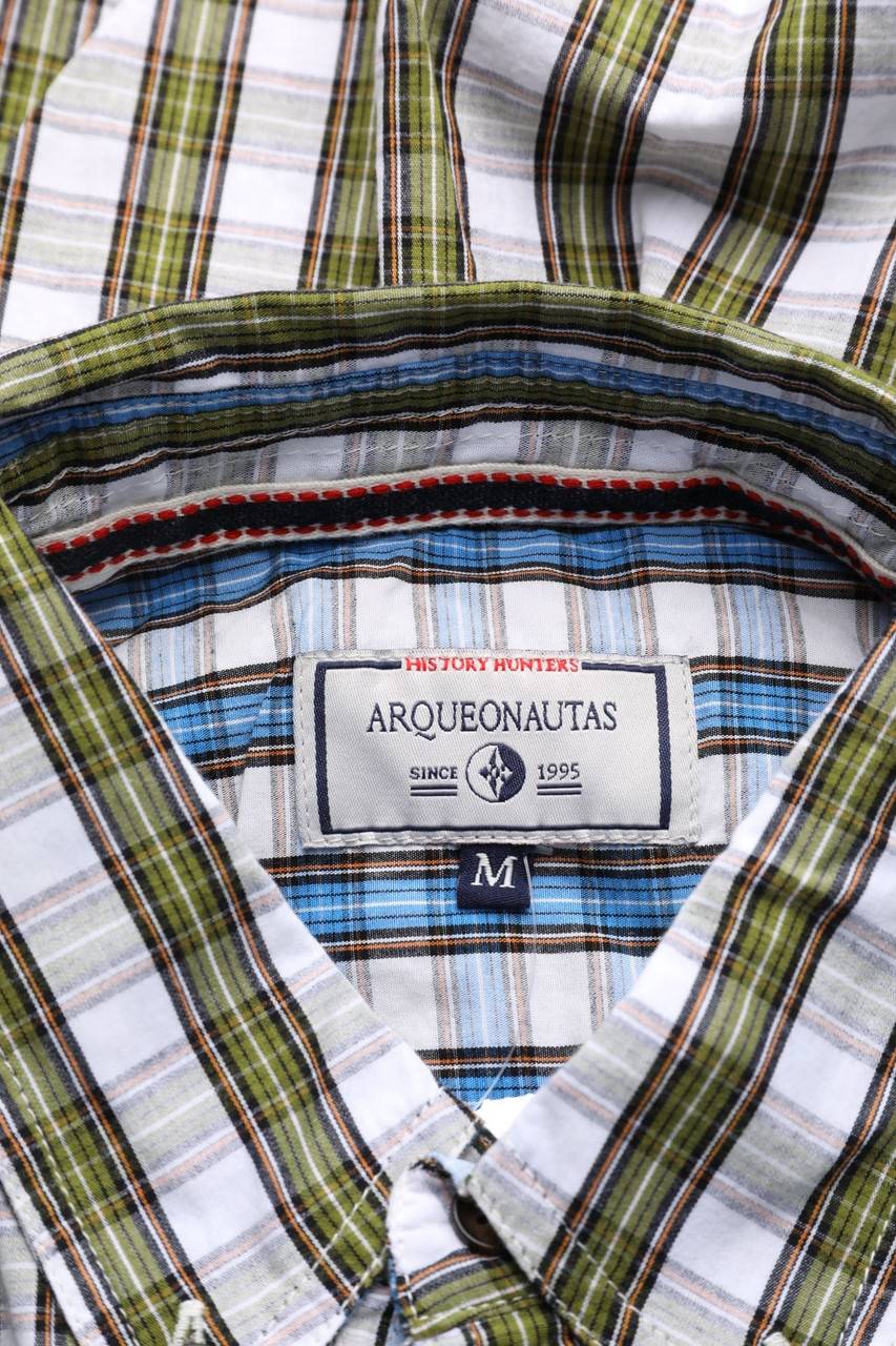 Carou ARQUEONAUTAS Kariertes Button-down-Hemd Mit Logo-Patch