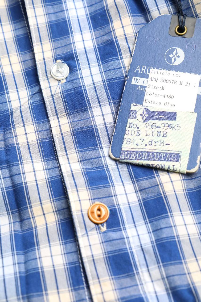Carou ARQUEONAUTAS Kariertes Hemd Mit Aufgesetzten Taschen