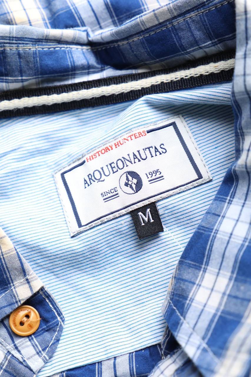 Carou ARQUEONAUTAS Kariertes Hemd Mit Aufgesetzten Taschen