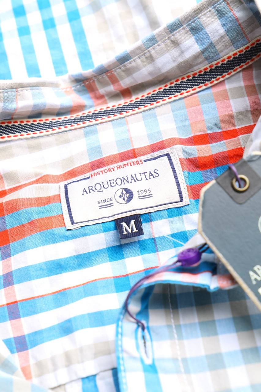 Carou ARQUEONAUTAS Kariertes Hemd Mit Logo-Stickerei