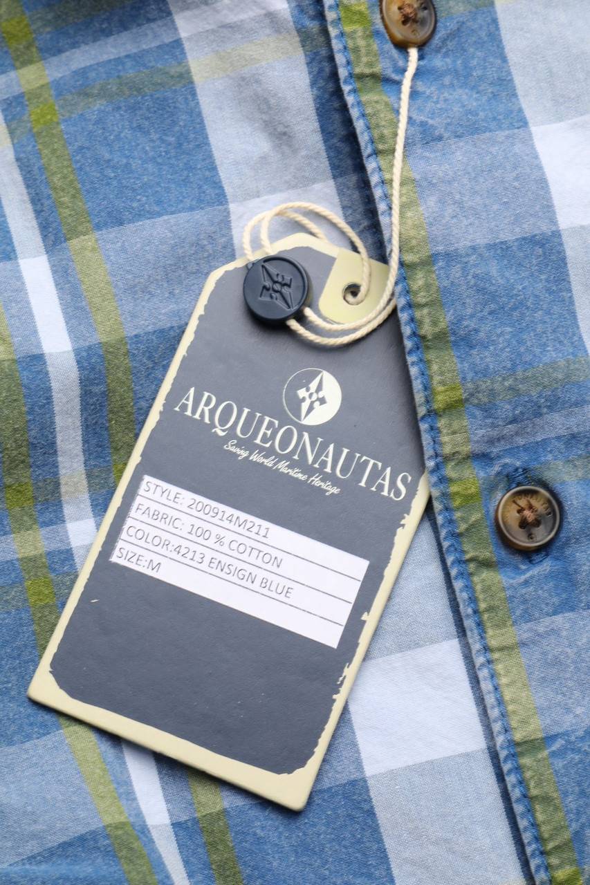Carou ARQUEONAUTAS Kariertes Hemd Mit Logo-Stickerei