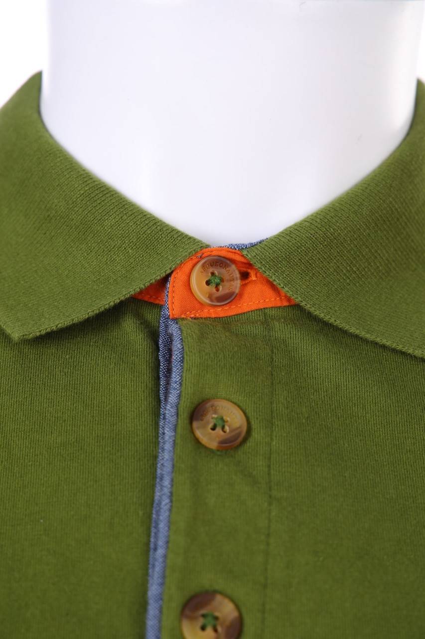 Carou ARQUEONAUTAS Longsleeve-Poloshirt Mit Logo-Print