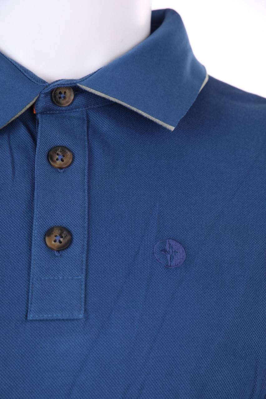 Carou ARQUEONAUTAS Longsleeve-Poloshirt Mit Logo-Stickerei