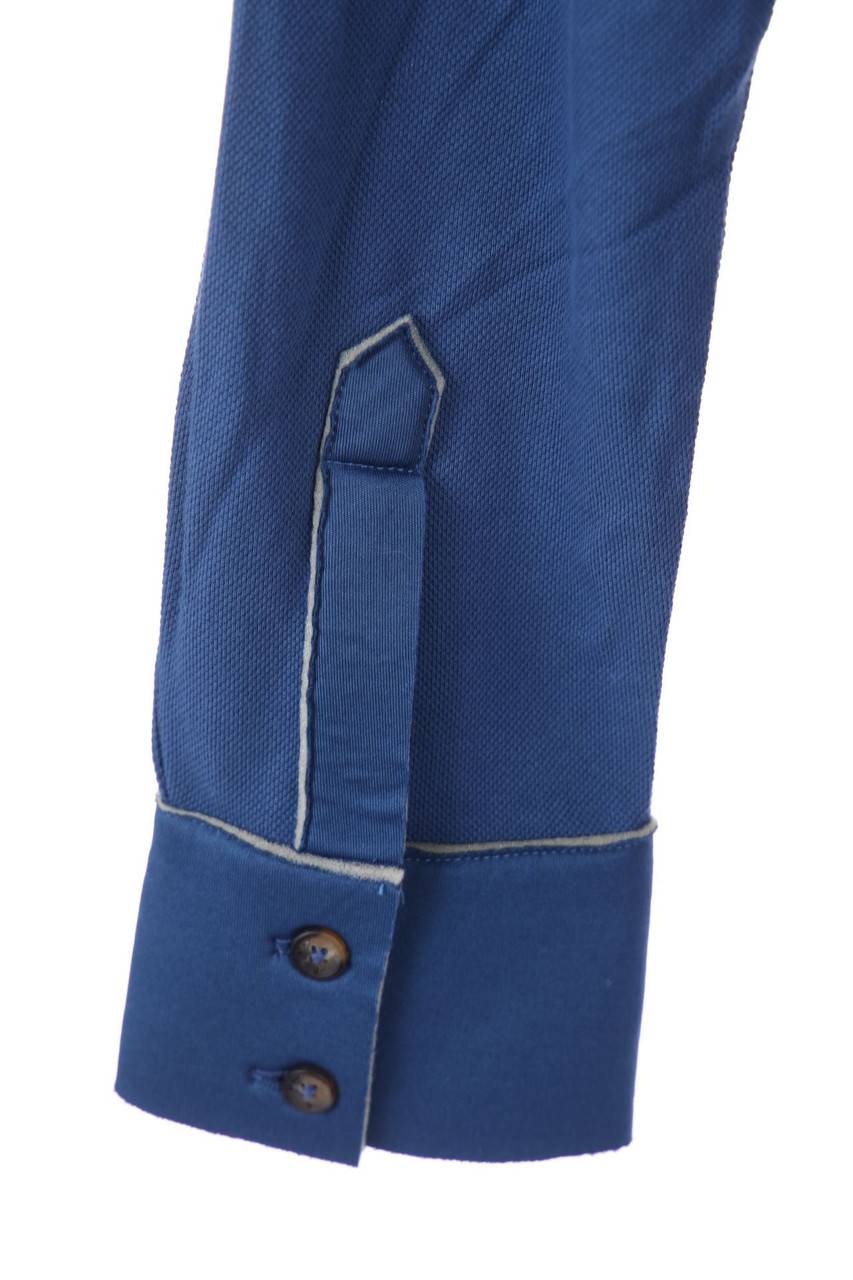 Carou ARQUEONAUTAS Longsleeve-Poloshirt Mit Logo-Stickerei