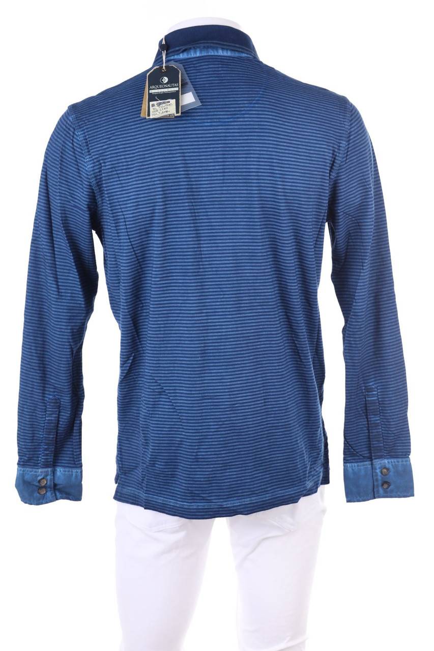 Carou ARQUEONAUTAS Longsleeve-Poloshirt Mit Streifen