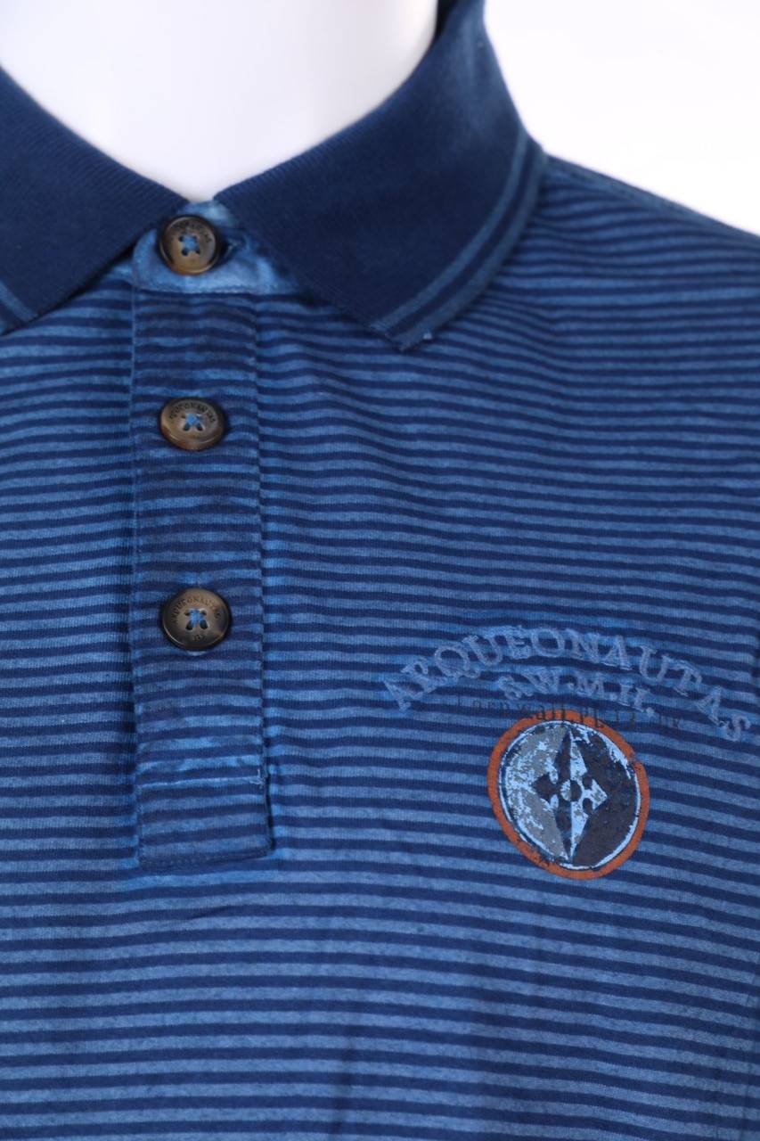 Carou ARQUEONAUTAS Longsleeve-Poloshirt Mit Streifen