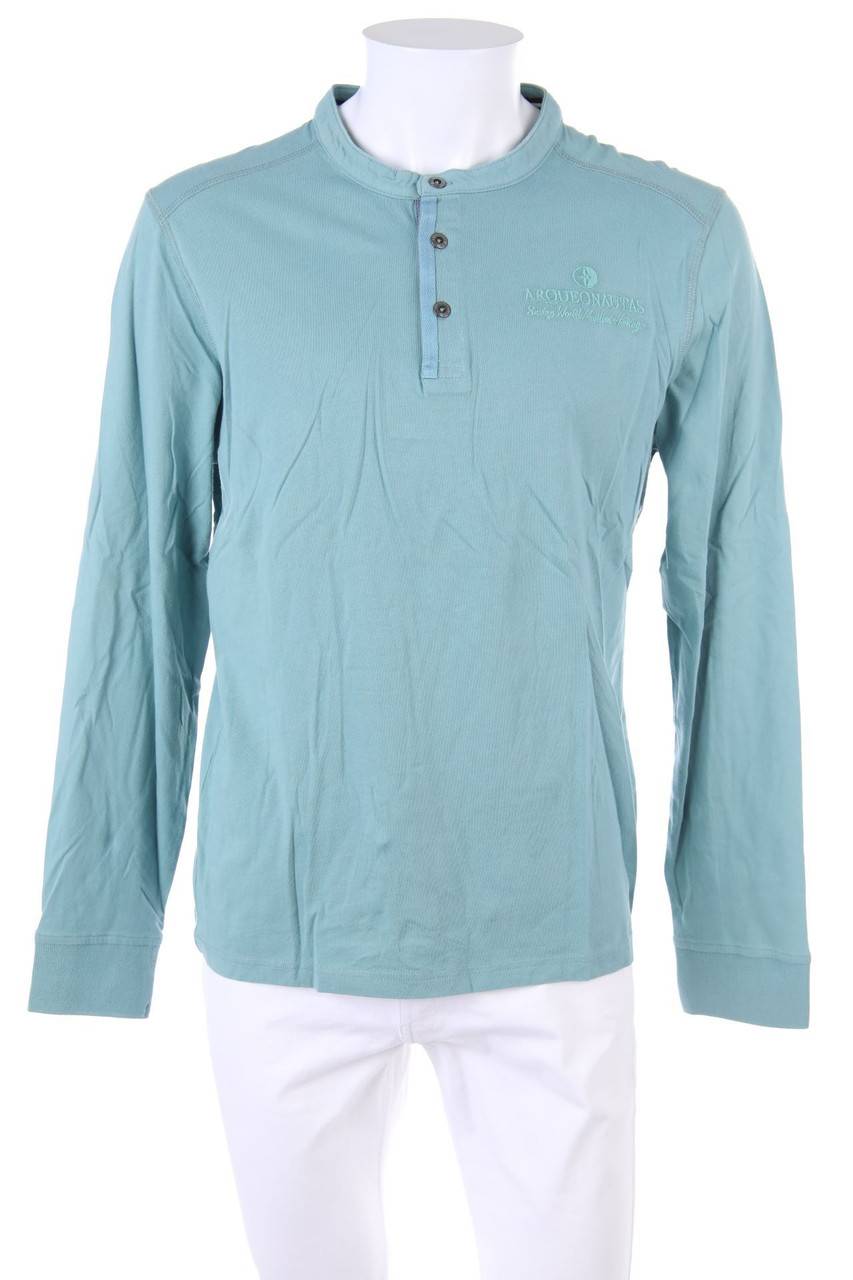 Carou ARQUEONAUTAS Longsleeve-Shirt mit Logo-Stickerei aus Baumwolle
