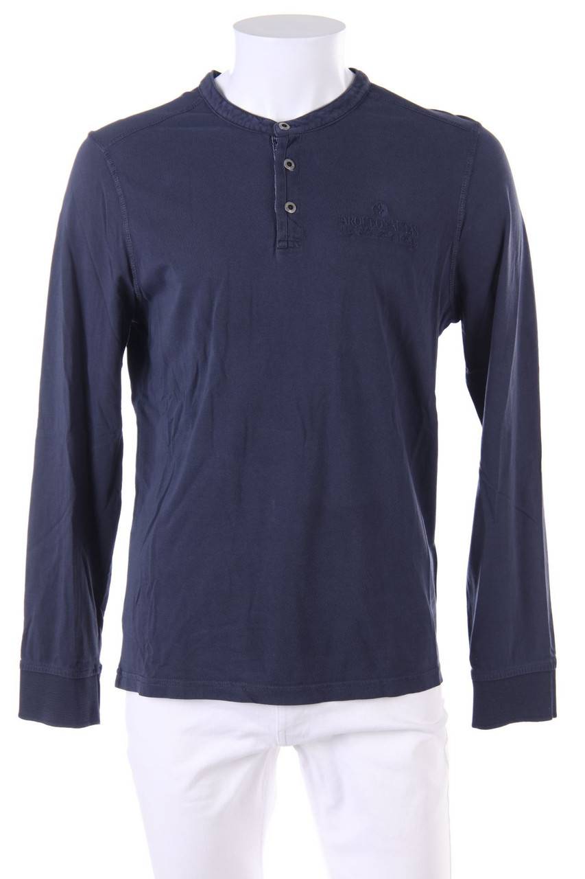 Carou ARQUEONAUTAS Longsleeve-Shirt mit Logo-Stickerei aus Baumwolle