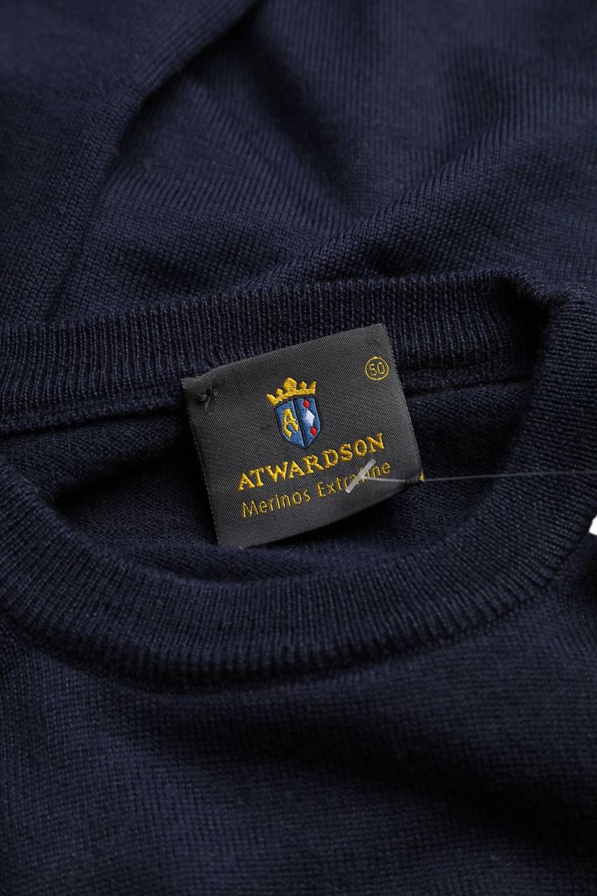 Carou ATWARDSON Schurwoll-Pullover Mit überschnittener Schulter