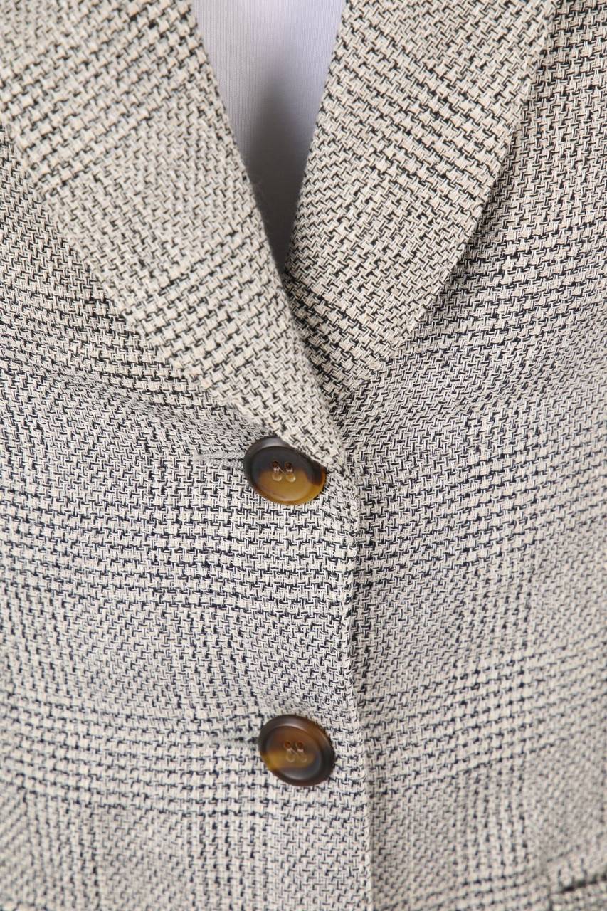 Carou Bagutta Vintage-Blazer Mit Aufgesetzten Taschen