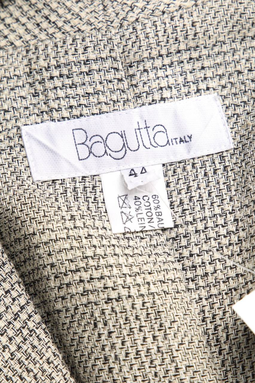 Carou Bagutta Vintage-Blazer Mit Aufgesetzten Taschen