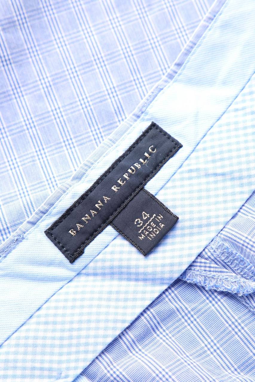 Carou BANANA REPUBLIC Baumwoll-Shorts Mit Karo-Muster