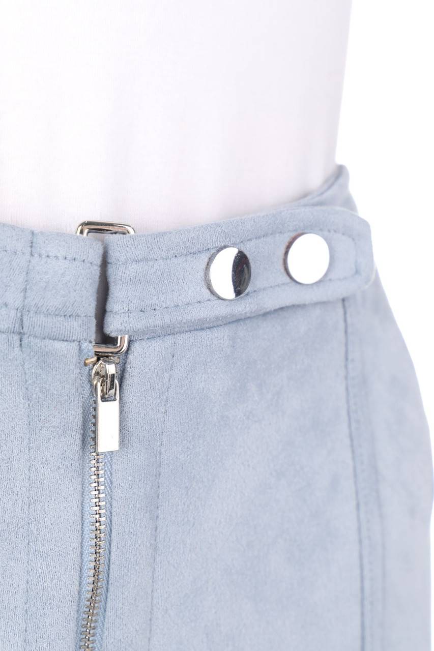 Carou Bershka Faux Leather-Shorts Mit Reißverschluss