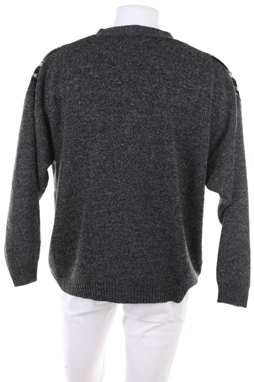Carou BERTO LUCCI Cardigan Aus Woll-Mix Mit Streifen