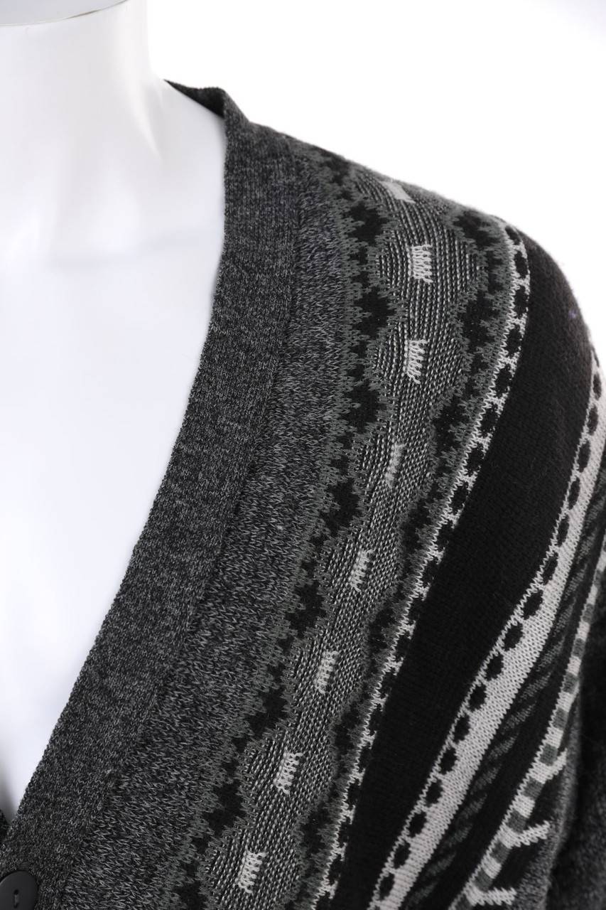 Carou BERTO LUCCI Cardigan Aus Woll-Mix Mit Streifen
