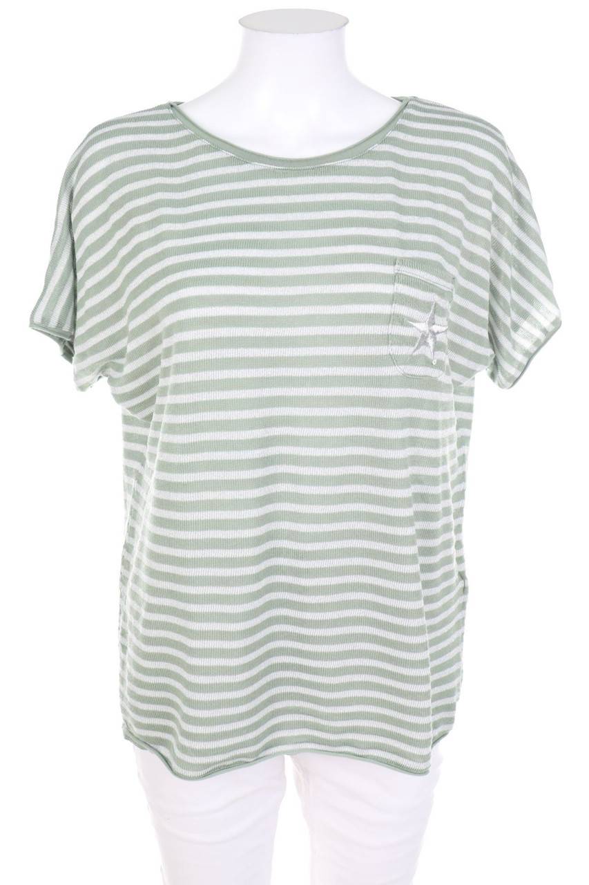 Carou Best Connections Strick-Kurzarm-Shirt mit Glitzer