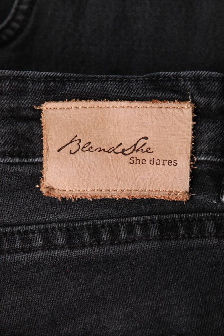 Carou Blend She Destroyed Skinny-Jeans Mit Logo-Badge