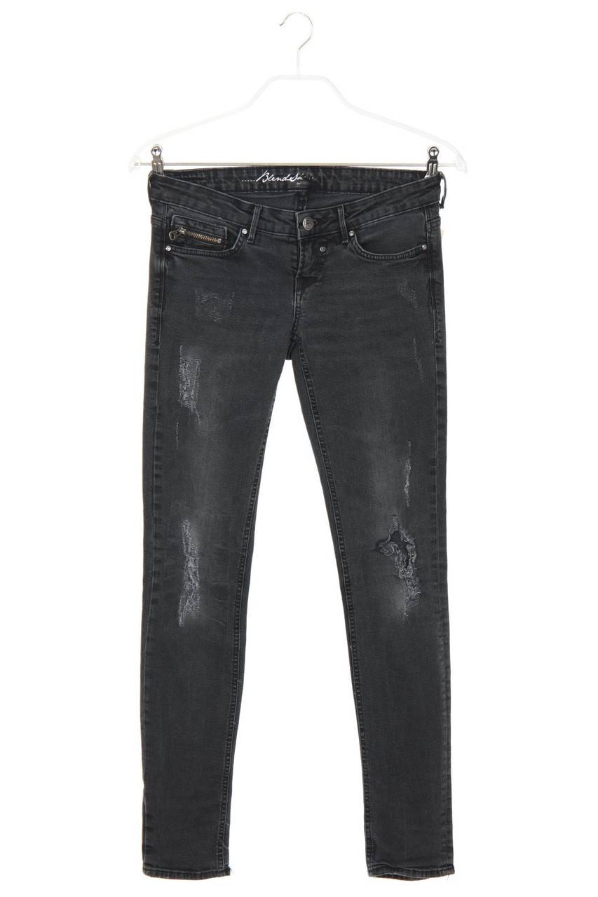 Carou Blend She Destroyed Skinny-Jeans mit Logo-Badge