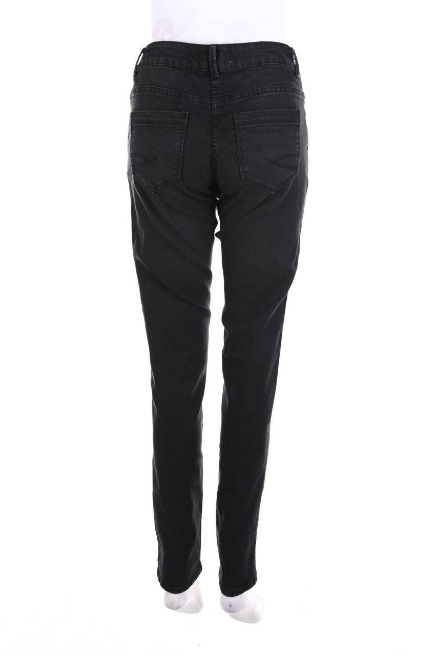 Carou Blue Motion Dark Denim Skinny-Jeans Mit Logo-Knöpfen