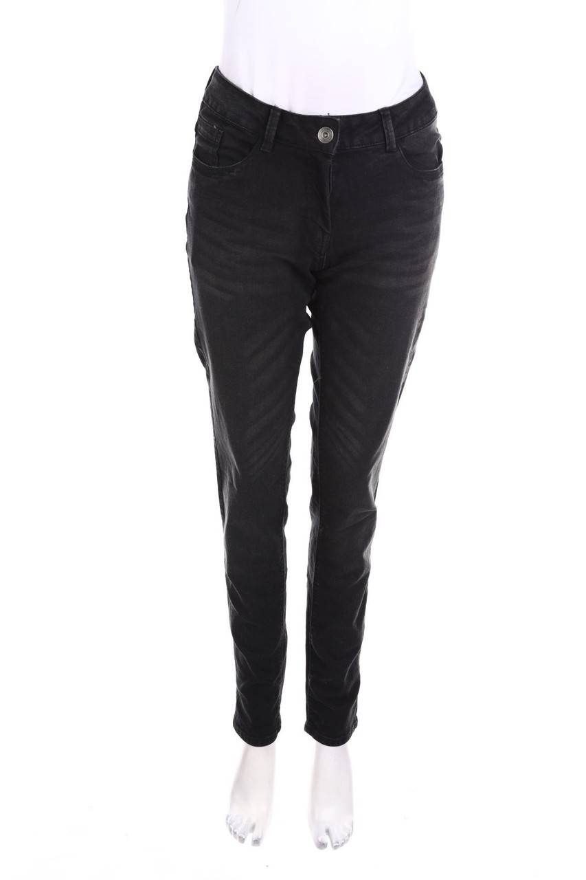 Carou blue motion Dark Denim Skinny-Jeans mit Logo-Knöpfen