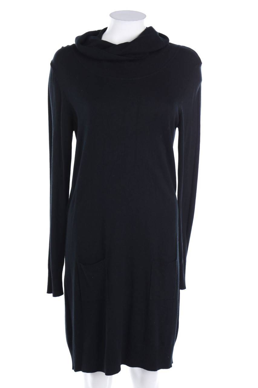 Carou blue motion Strickkleid mit aufgesetzten Taschen