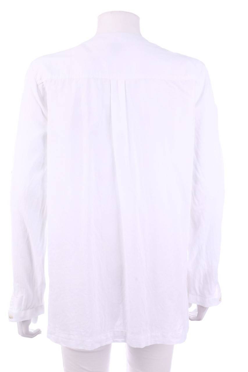 Carou BOGNER FIRE+ICE Baumwoll-Bluse Mit Stickereien