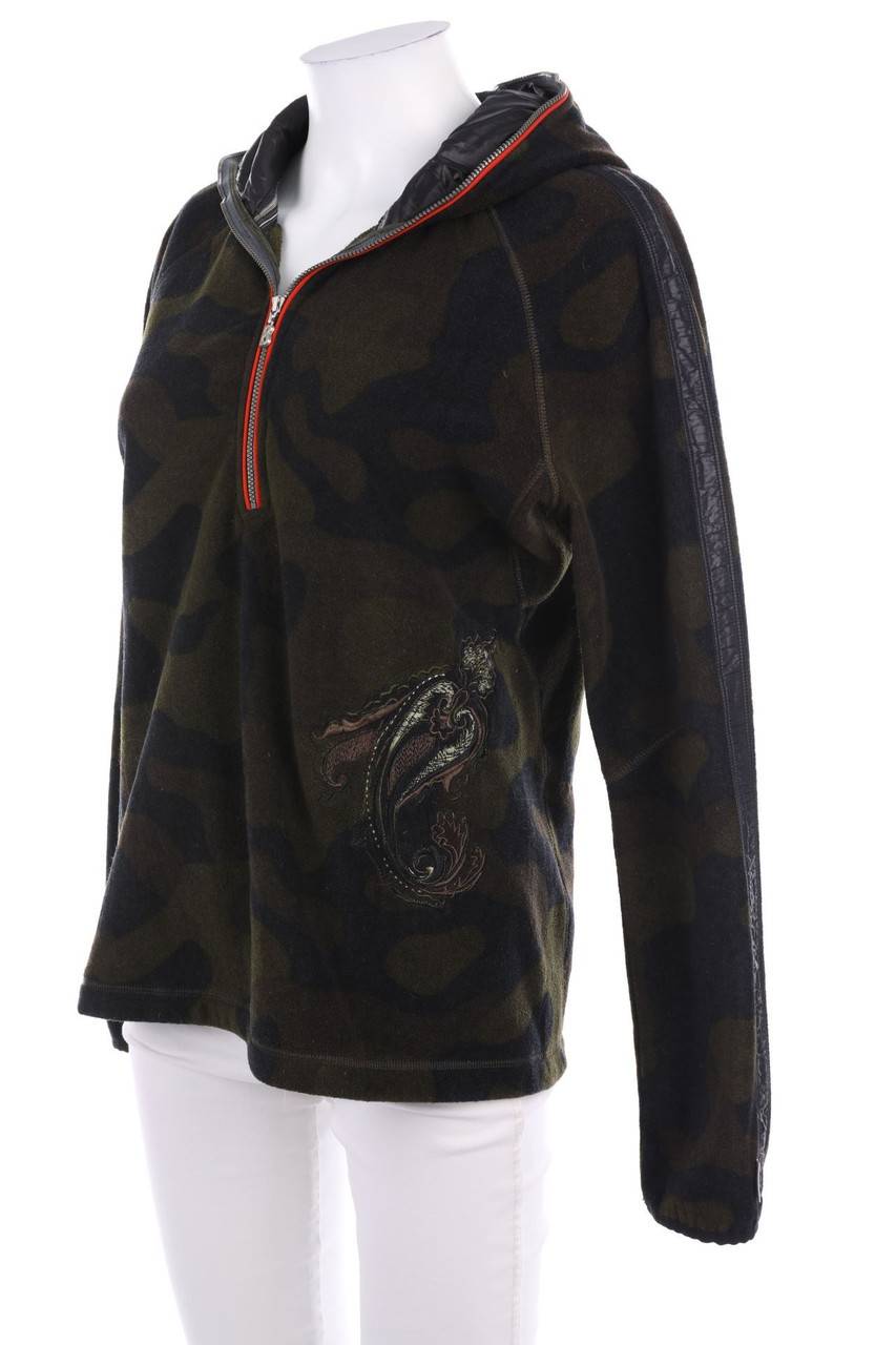 Carou BOGNER FIRE+ICE Fleece-Pullover mit Stickereien