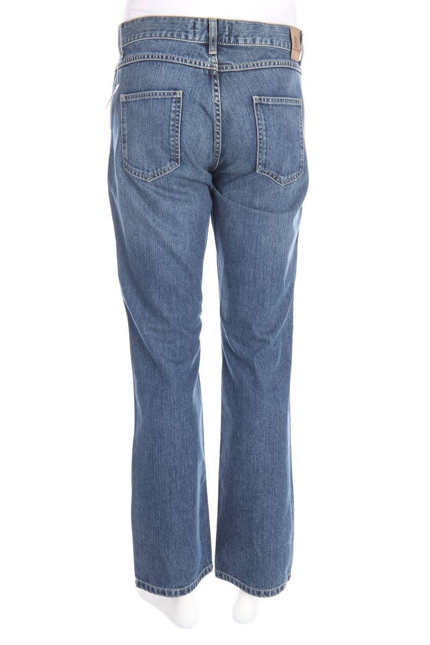 Carou BOGNER JEANS Used Look Straight Cut Jeans Mit Logo-Patch