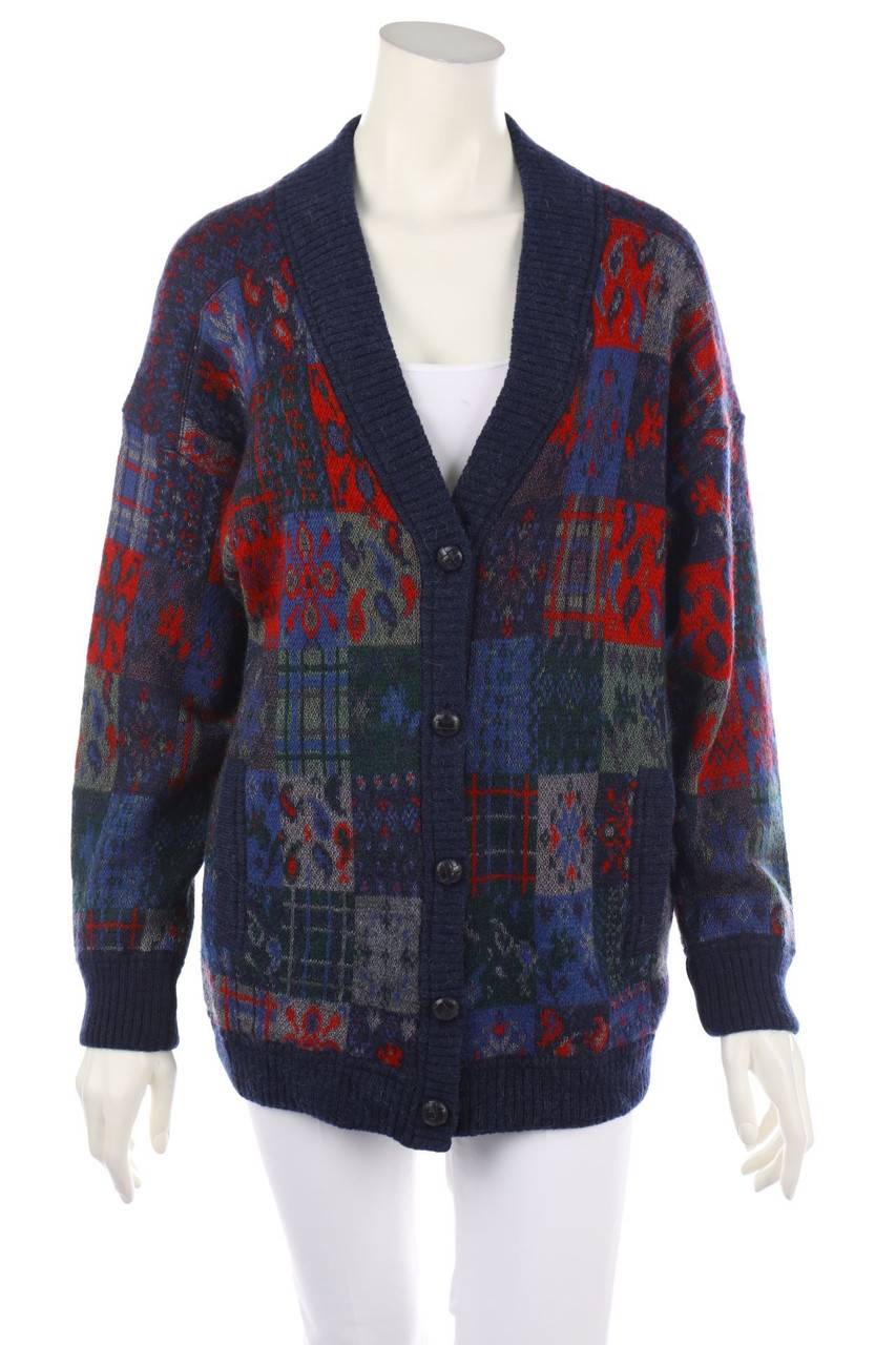 Carou BOGNER Vintage-Cardigan aus Woll-Mix mit Alpaka