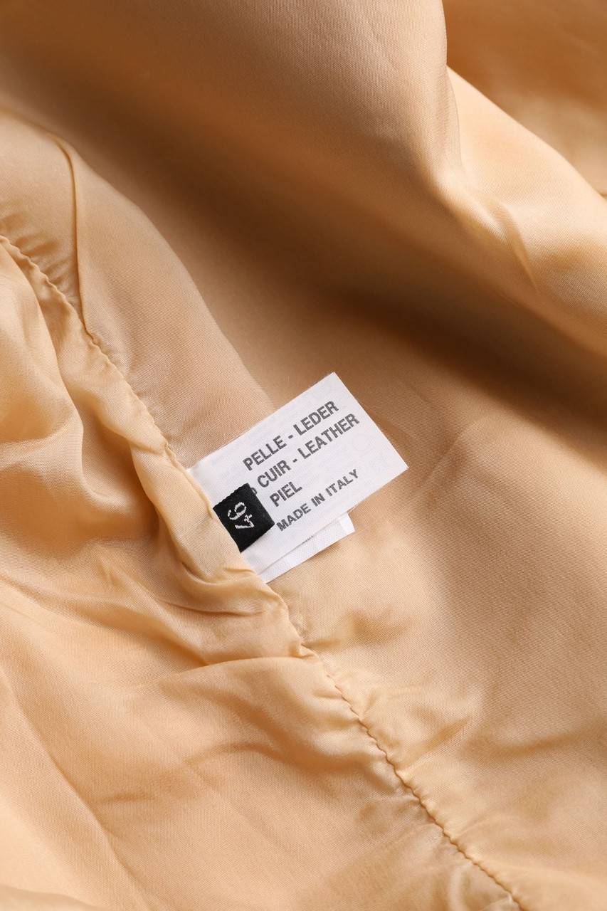 Carou BORBONESE Lederjacke Mit Aufgesetzten Taschen