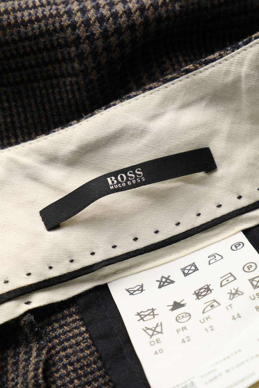 Carou BOSS HUGO BOSS Brit Style-Hose Aus Woll-Mix Mit Angora