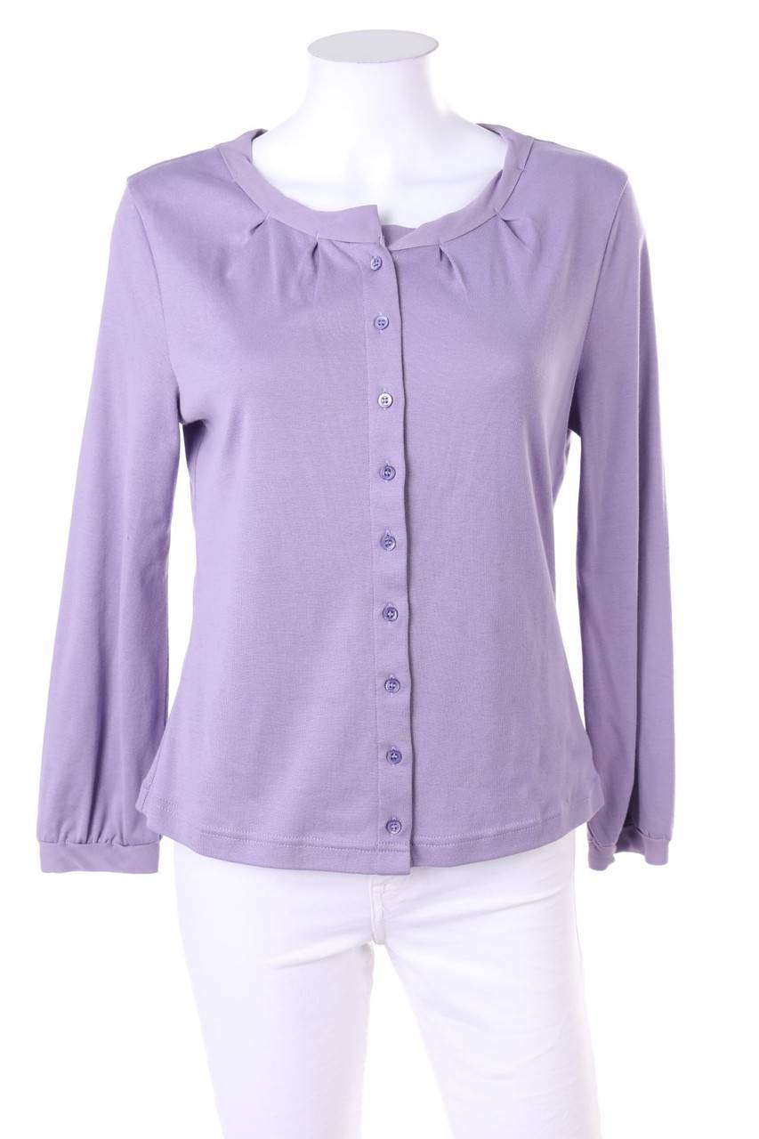 Carou BOSS HUGO BOSS Jersey-Cardigan mit Seiden-Details