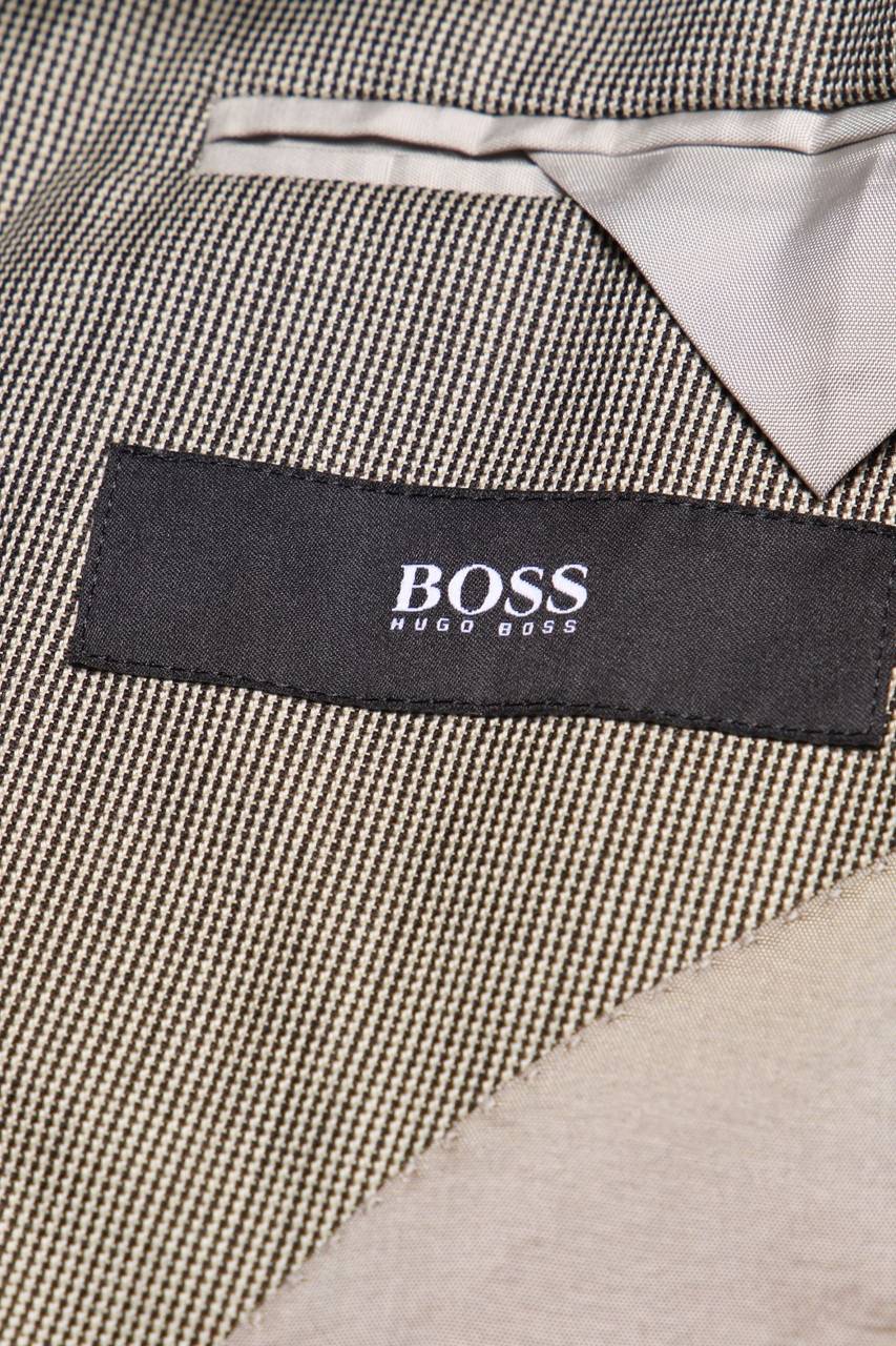 Carou BOSS HUGO BOSS Schurwoll-Sakko Mit Karo-Muster