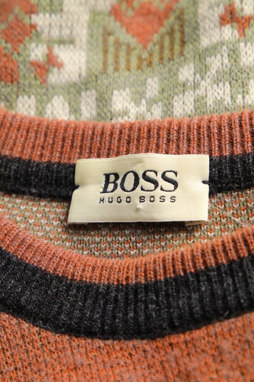 Carou BOSS HUGO BOSS Vintage-Pullover Mit Schurwolle