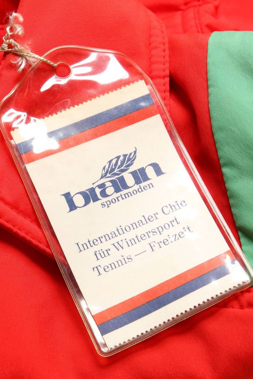 Carou Braun SPORTMODEN 70s-Vintage-Jacke Mit Viskose