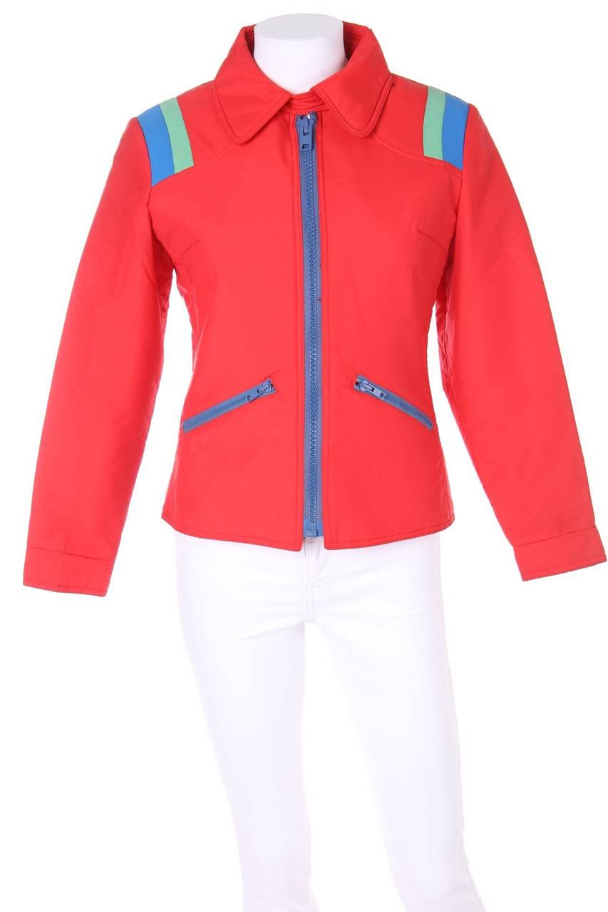 Carou braun SPORTMODEN 70s-Vintage-Jacke mit Viskose