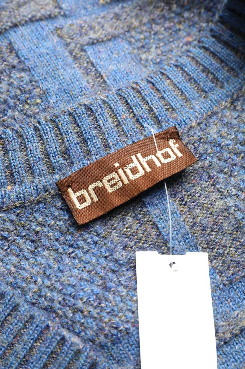 Carou Breidhof V-Neck-Pullover Aus Schurwoll-Mix Mit Leinen