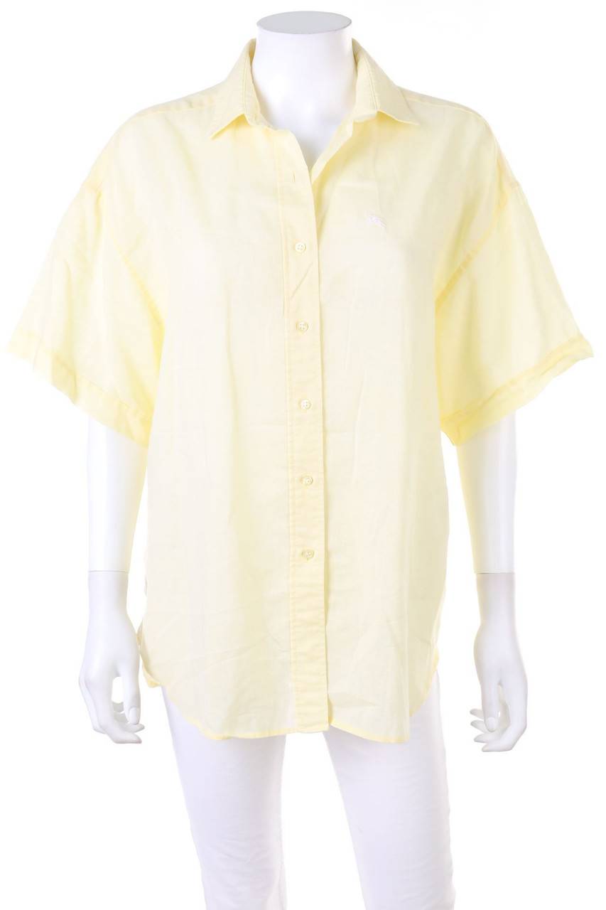 Carou Burberrys of LONDON Hemd-Bluse mit kurzem Ärmel mit Logo-Stickerei